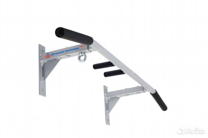 Наддверный турник 3 хвата, цвет серый металлик