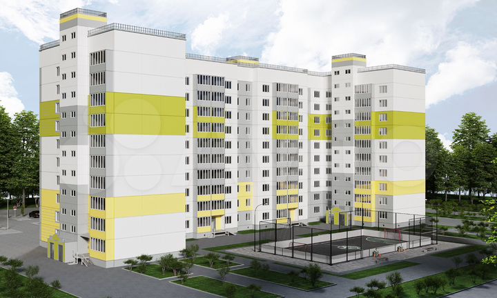 2-к. квартира, 68,2 м², 7/10 эт.