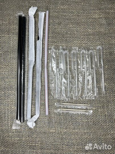 Трубочки, зубочистки