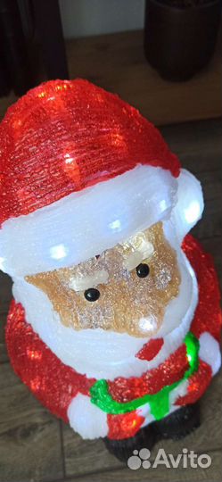 Светодиодная фигура Санта Клаус Дед мороз 60 см