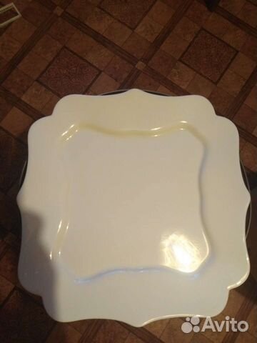 2 больших белых блюда