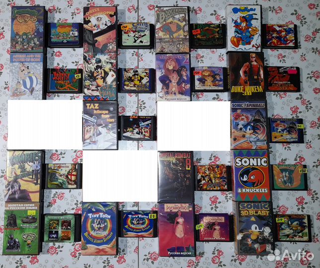 Картриджи Sega MD 