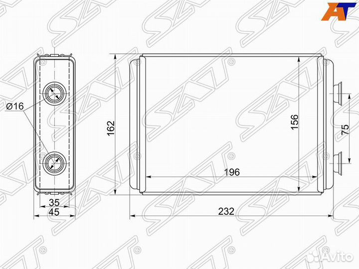 Радиатор отопителя салона toyota hiace regius/tour