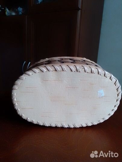 Корзинка декоративная из натур.дерев.материала