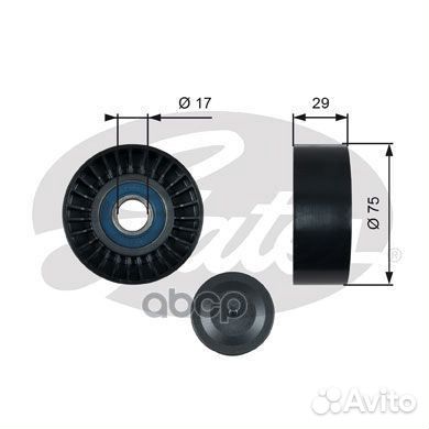 Ролик обводной приводного ремня T36462 Gates