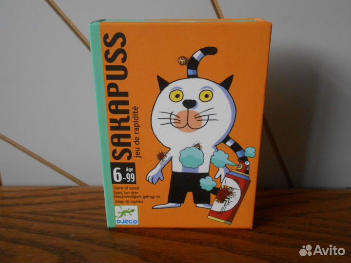 Скоростная карточная игра sakapuss (djeco cat)