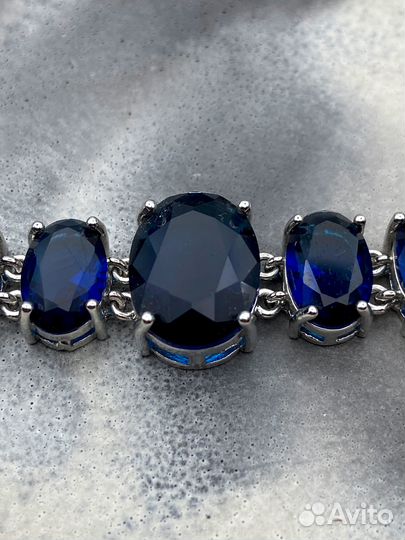 Браслет женский / Браслет бижутерный синий