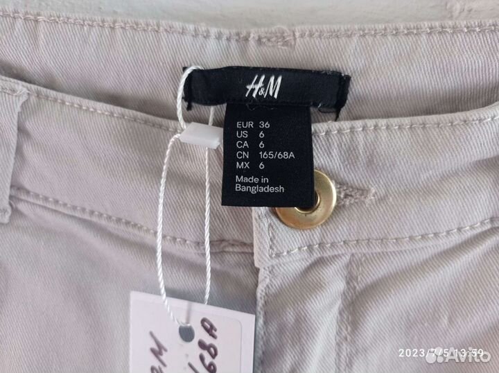 Новые женские шорты H&M, размер S (42-44)