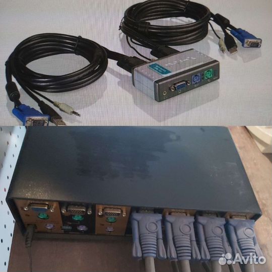 KVM Переключатели на 2 порта и на 6 портов