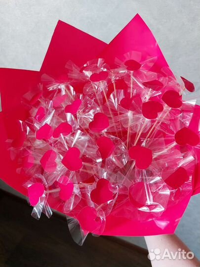 Букет из сердечек