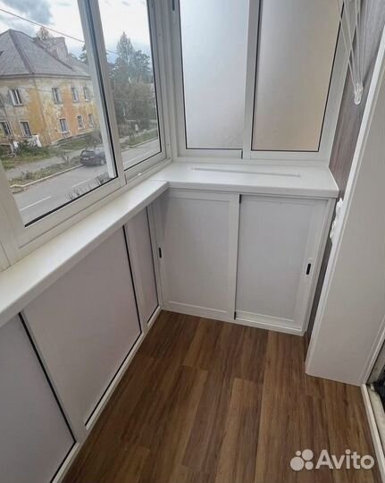 Отделка и остекление балконов под ключ