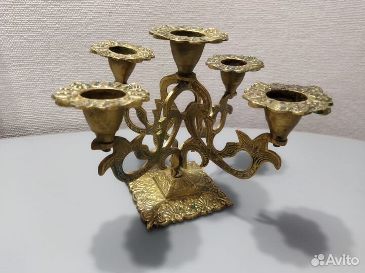 Подсвечник латунь СССР