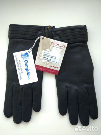 Перчатки новые натуральная кожа кашемир Edmins Gar