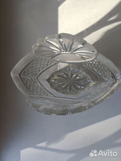 Салатница ладья хрусталь