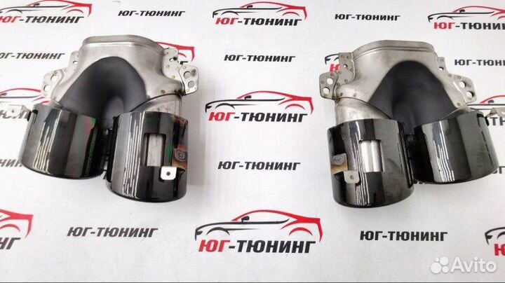 Насадки на выхлоп в стиле 45 AMG черные w177/118