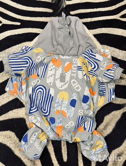 Зимний комбинезон для средней собаки