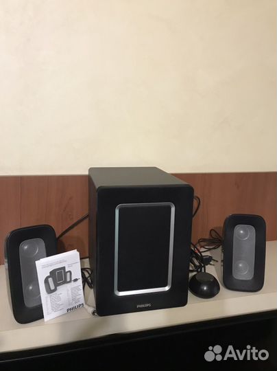 Колонки для компьютера с сабвуфером philips