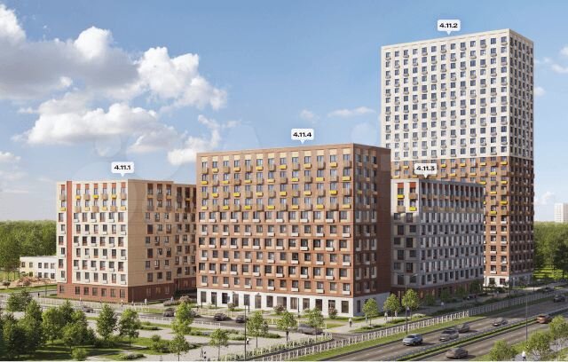 2-к. квартира, 56,5 м², 10/25 эт.