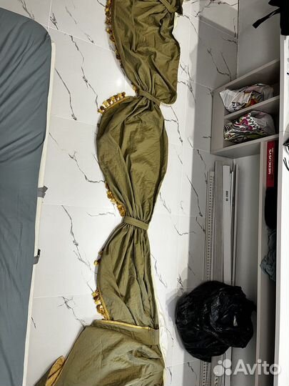 Шторы с ламбрикеном бу