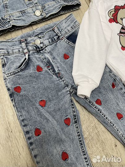 Костюм джинсовый тройка