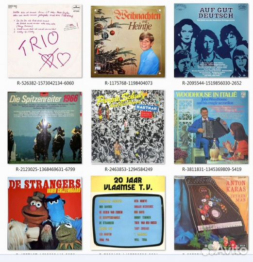 Пластинки европейских групп 70-80х (10 из 50 шт)