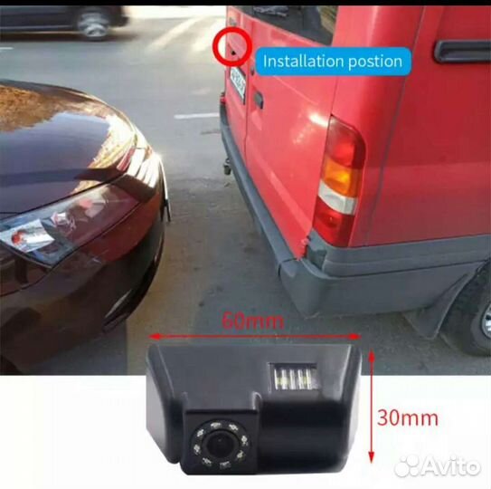 Камера З/В Ford Transit Connect Tourneo VAN MK6