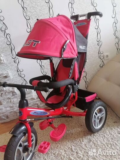 Велосипед- коляска 1-4л, большие надувные колеса