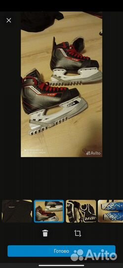 Хоккейные коньки bauer 38 размер