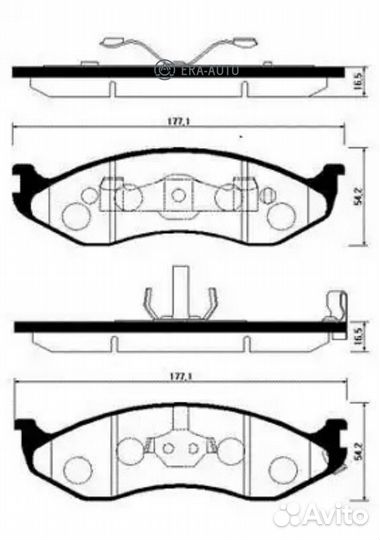 HSB HP1011 Колодки торм
