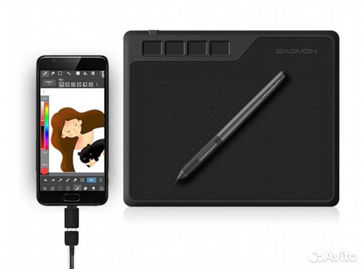 Графический планшет gaomon S620 для пк и смартфона
