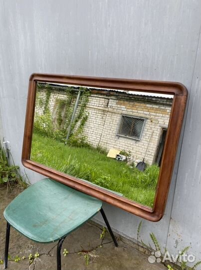 Старинное зеркало, орех, 19в