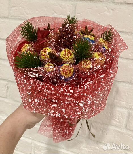 Новогодний сладкий букет