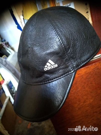 Бейсболка кожаная