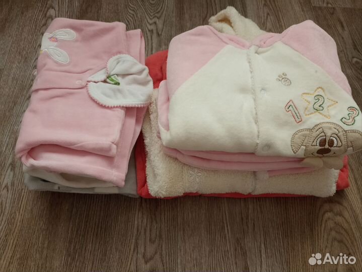 Тёплые вещи пакетом на девочку 62