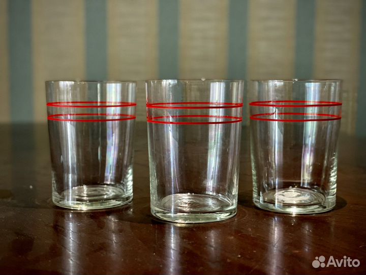 Стаканы стекло СССР для подстаканников