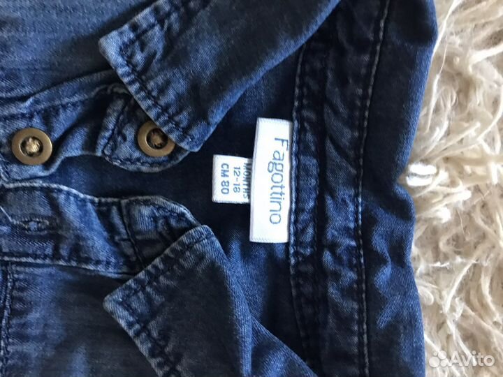 Рубашка джинсовая детская