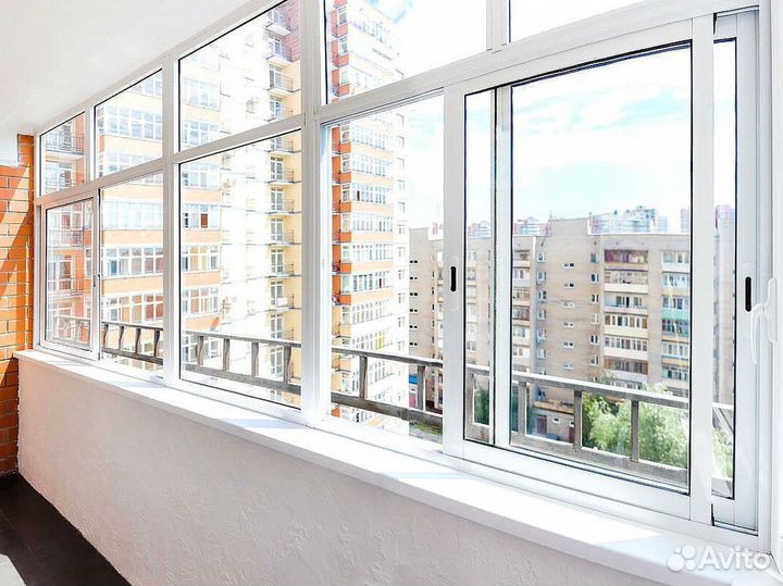 Холодное остекление балконов под ключ