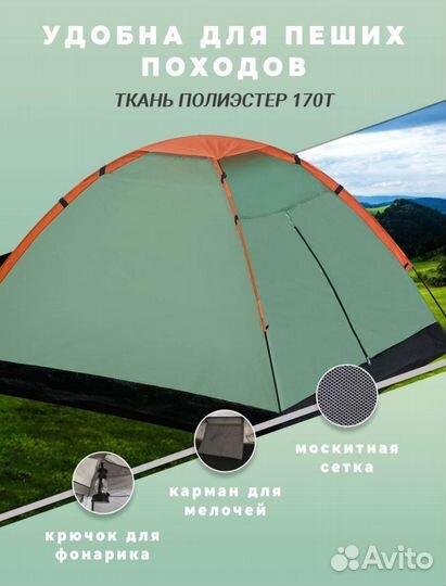 Палатка одноместная (новая)