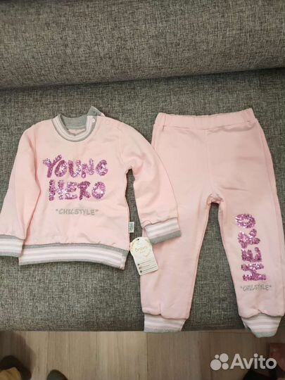 Пакет новых вещей для девочки 92