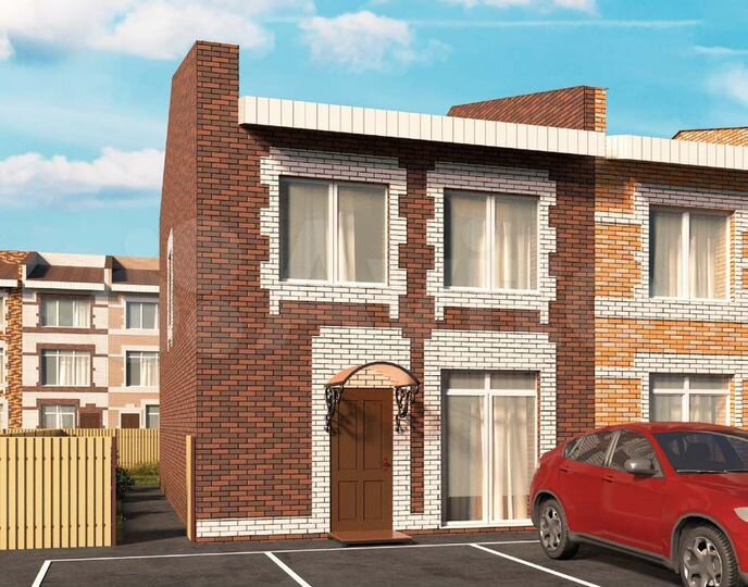 Таунхаус 109 м² на участке 1 сот.