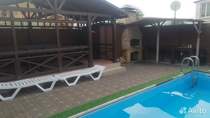 Бассейн открытый, мангал, беседка, летний дворик