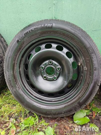 Колеса + колпаки. Michelin 205 55 r16