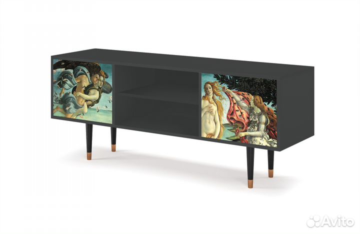 Тв-тумба T2 - Антрацит - The Birth of Venus