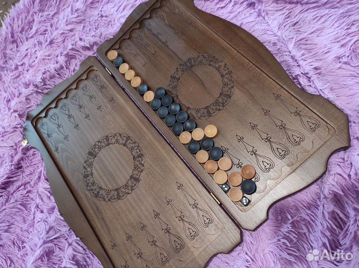 Нарды резные новые