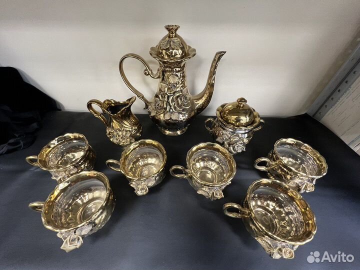 Чайный сервиз Роза золотая