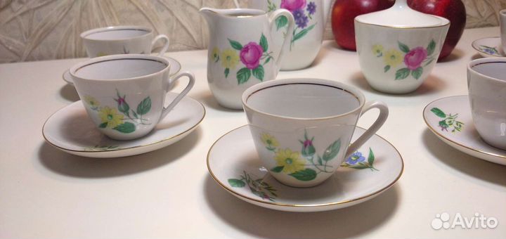 Кофейный сервиз гдр фарфор
