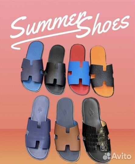 Шлепки Hermes Oran