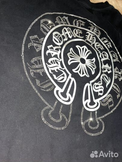 Chrome hearts футболка оверсайз