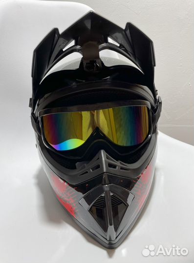 Шлем кроссовый эндуро для мотоциклов