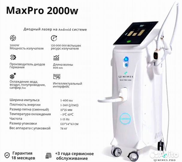 Диодный лазер Люминес Макс’Про 2000вт